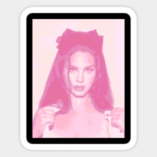 Lana Del Rey pink posterize Sticker